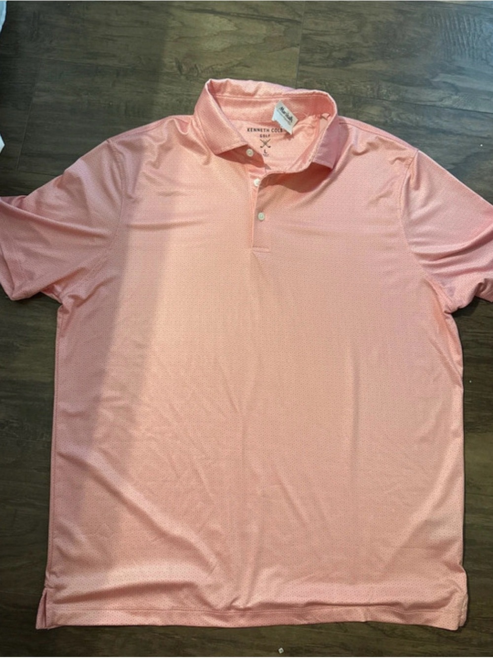 Kenneth Cole Men's Light Coral Polo Shirt